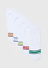 5 Pack White Invisible Design Socks - Sizes 6 - 8.5 Image 1