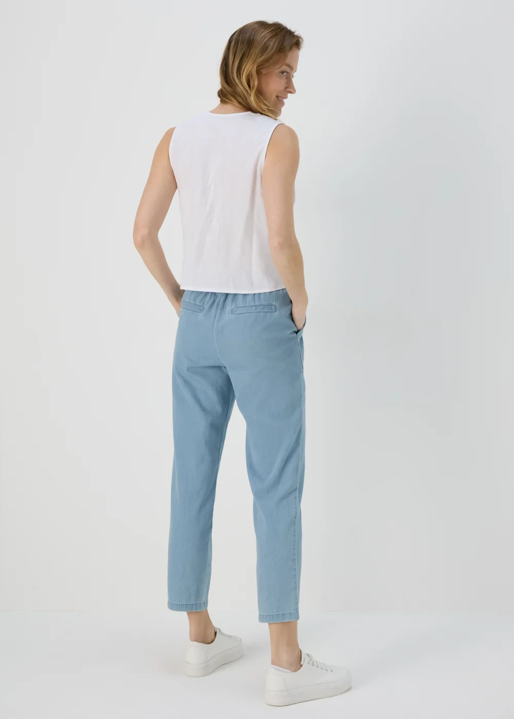 Blue Light Wash Utility Joggers - 8 Image 2