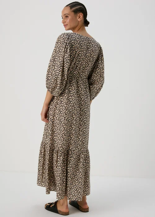 Brown Animal Print Dress - 8 Image 3
