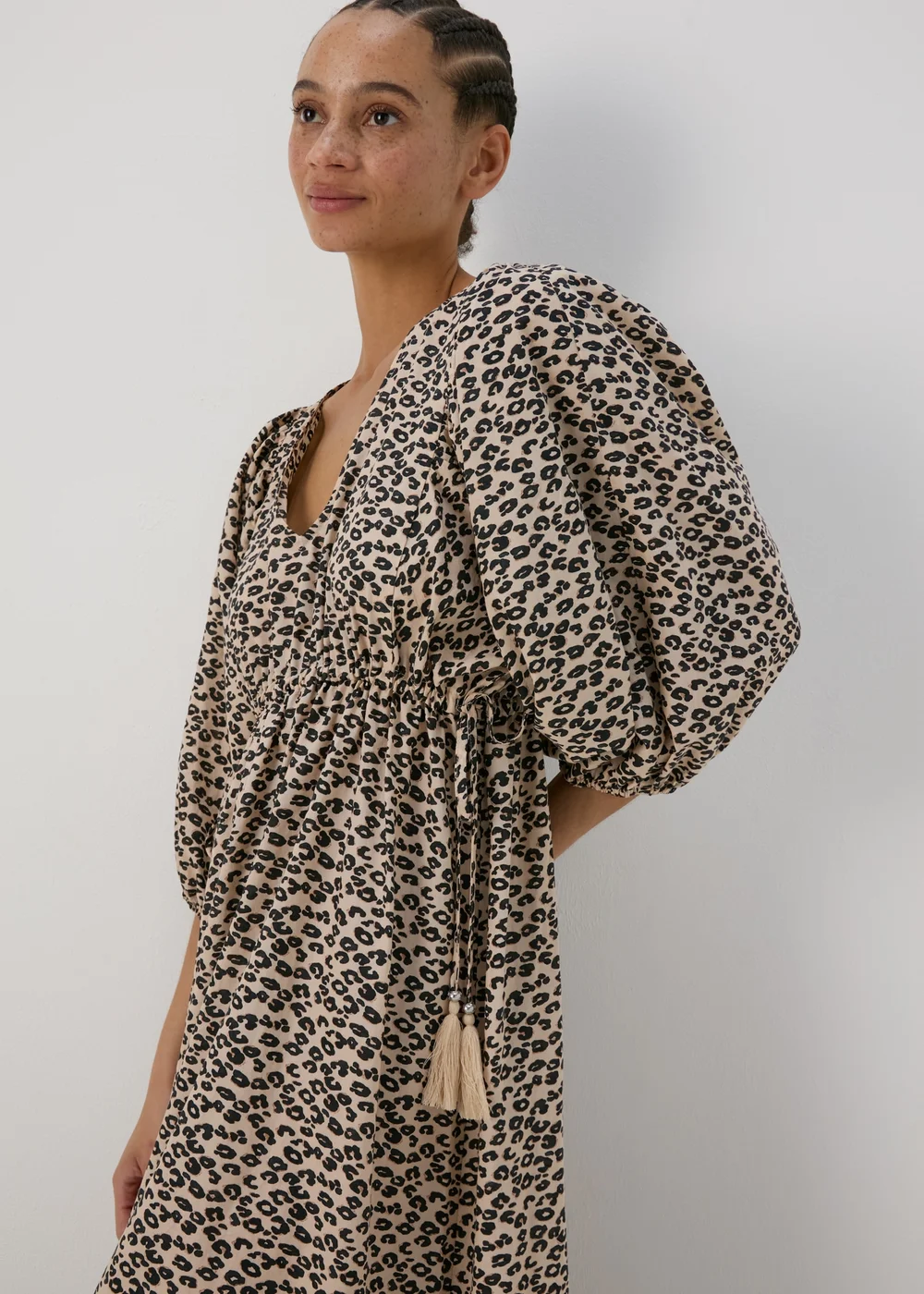 Brown Animal Print Dress - 8 Image 1