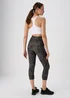 Souluxe Black Mono Printed Capri Leggings - 8 Image 2