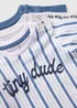 Boys 3 Pack Blue Preppy T-Shirts (Newborn-23mths) - Newborn Image 2