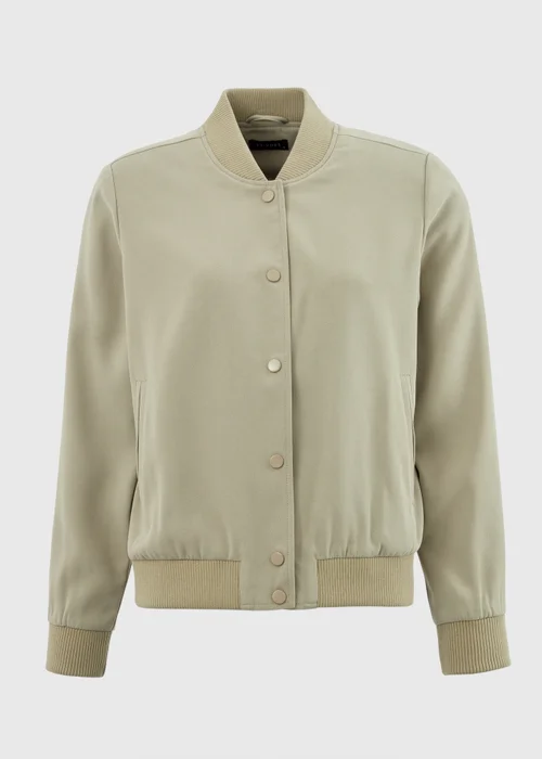 Et Vous Sage Crepe Bomber Jacket - 8 Image 5