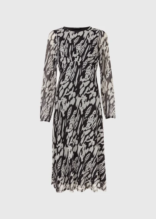 Et Vous Black & White Mesh Midi Dress - 8 Image 5