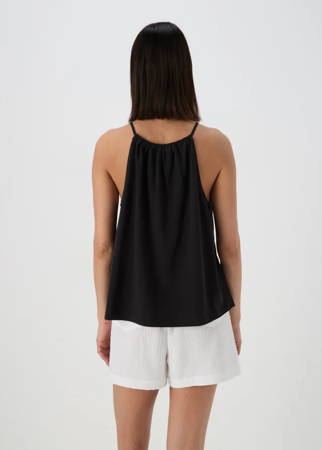 Black Embroidered Cami