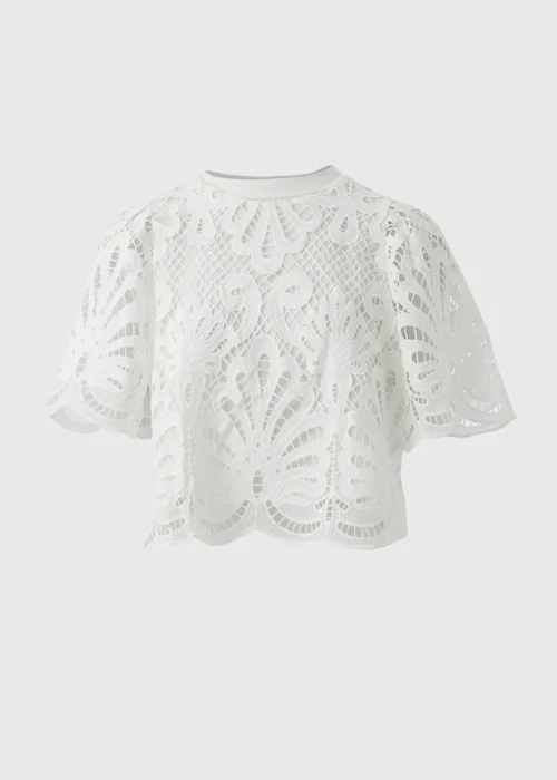Et Vous White Lace Box Top - 8 Image 5