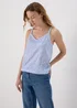 Blue Frill Cami Top - 8 Image 1