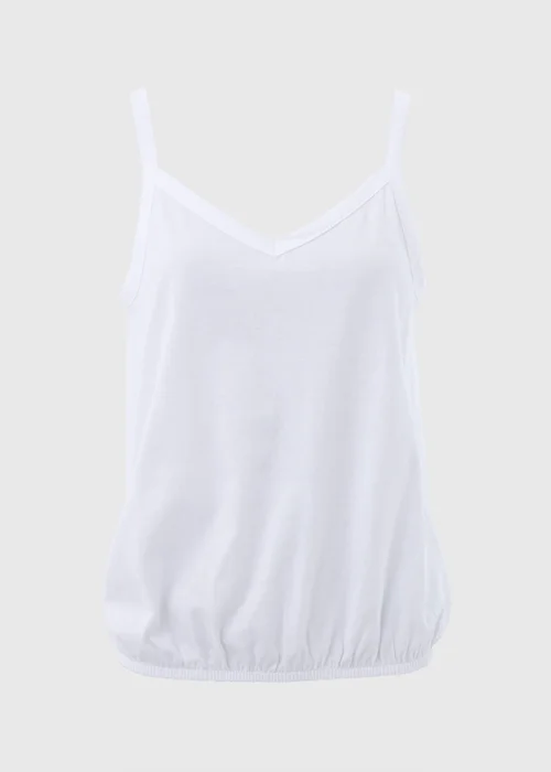 White Plain Frill Cami Top - 8 Image 5