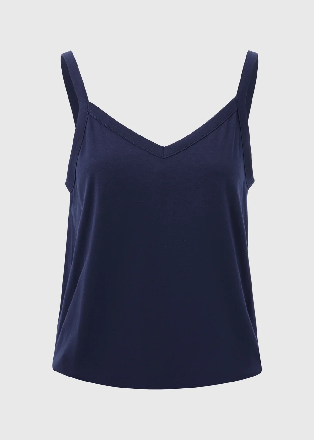 Navy Frill Plain Cami - Size 8 Image 5