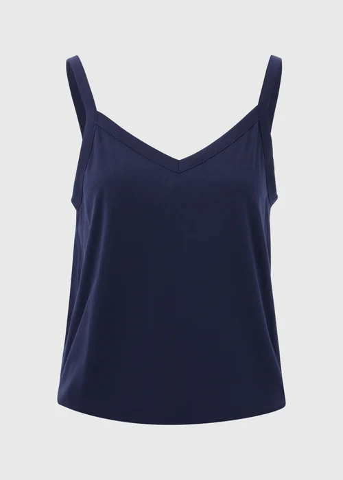Navy Frill Plain Cami - Size 8 Image 5
