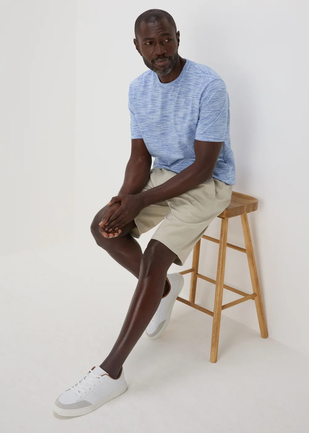 Lincoln Blue Space Dye T-Shirt - Small Image 4