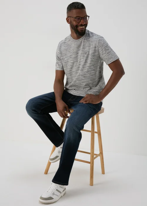 Lincoln Grey Space Dye T-Shirt - S Image 4