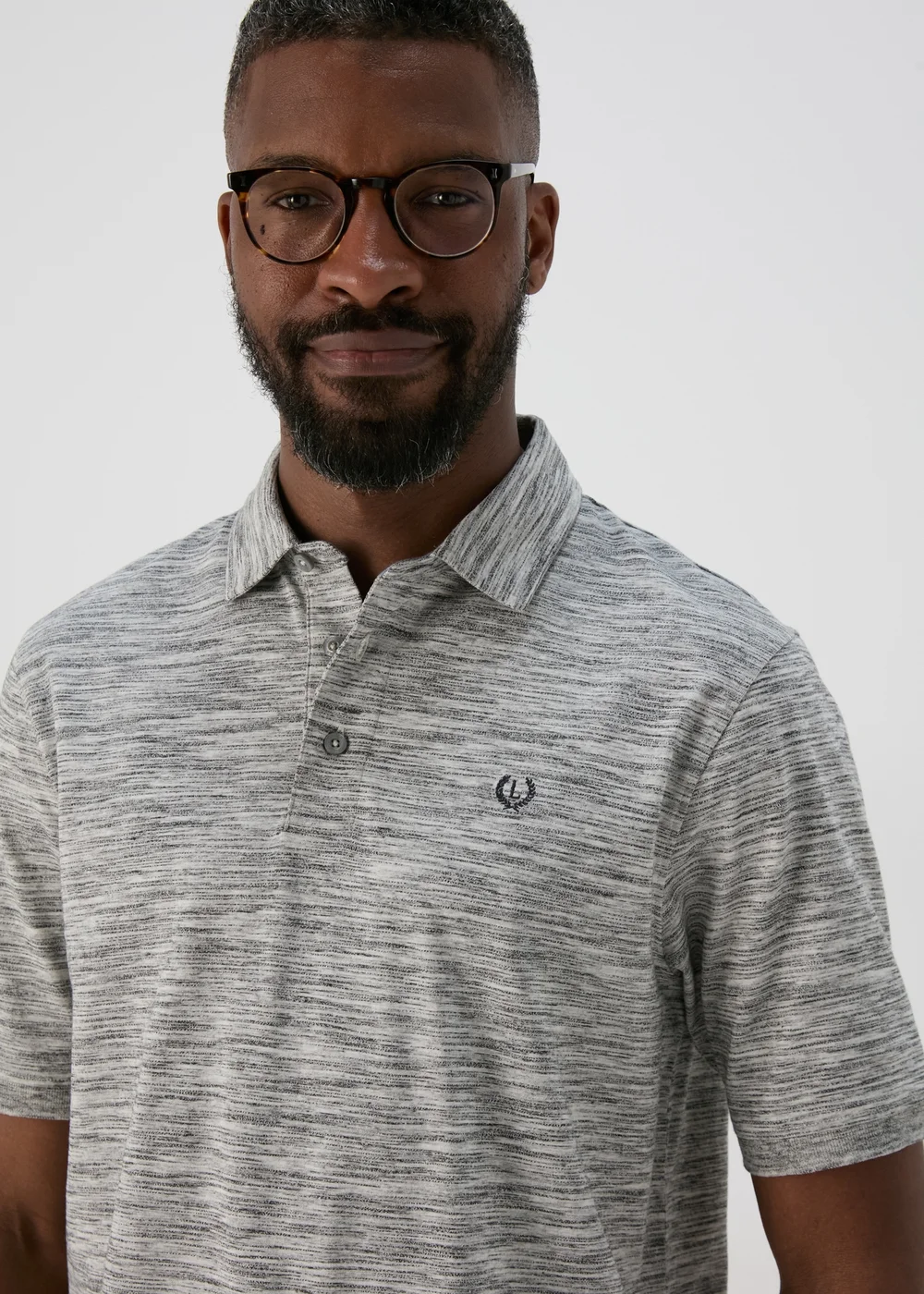 Lincoln Grey Space Dye Polo - S Image 3