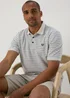 Lincoln Ecru Popcorn Stripe Polo Shirt - S Image 4