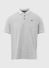 Lincoln Ecru Popcorn Stripe Polo Shirt - S Image 5