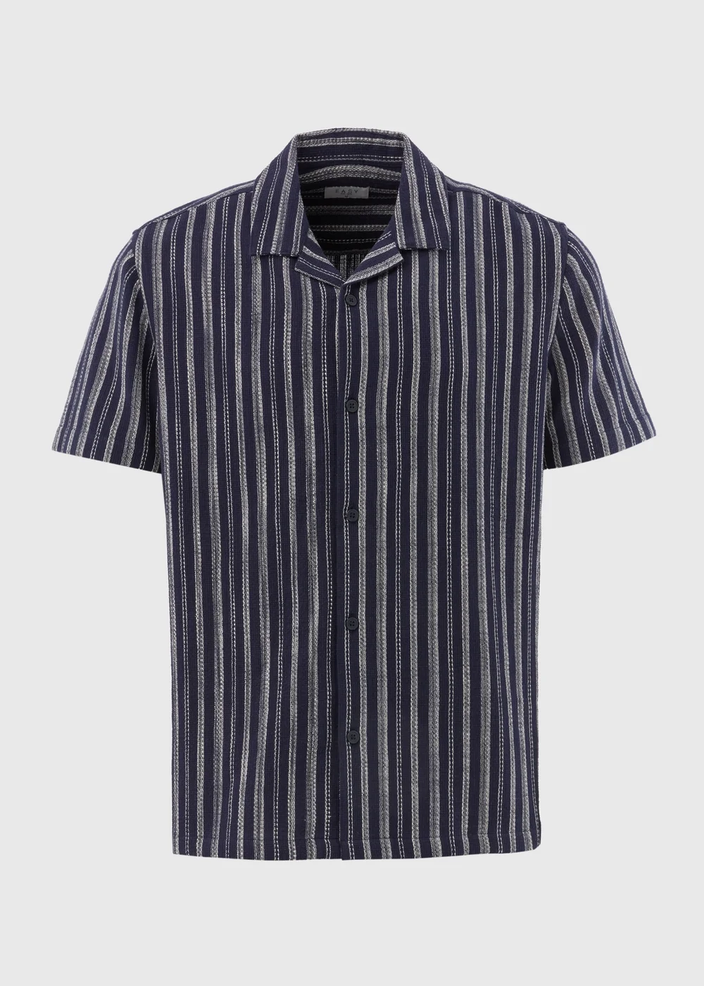 Navy Stripe Cheese Cloth Shirt - Small Image 5
