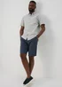 Navy Seersucker Belted Shorts - 32 Image 4