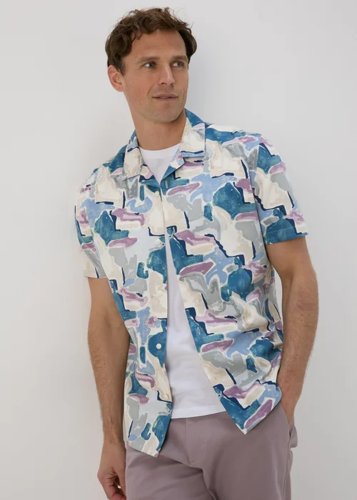 Multicolour Watercolour Shapes Shirt - S Image 1