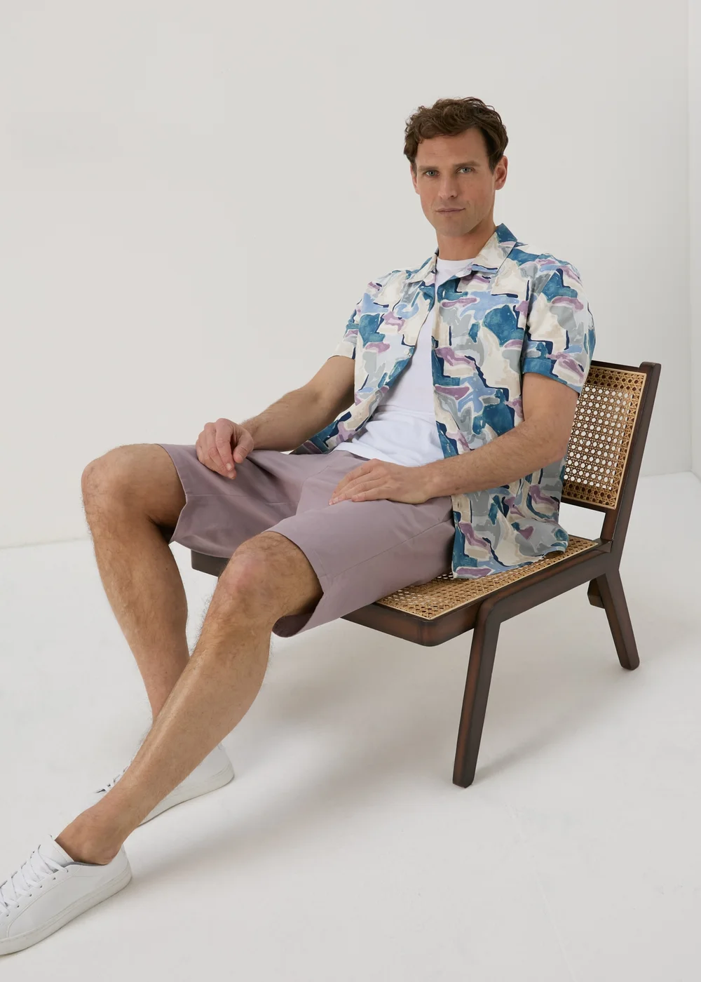 Multicolour Watercolour Shapes Shirt - S Image 4