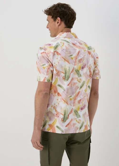 Peach Watercolour Brush Stroke Shirt - S Image 2