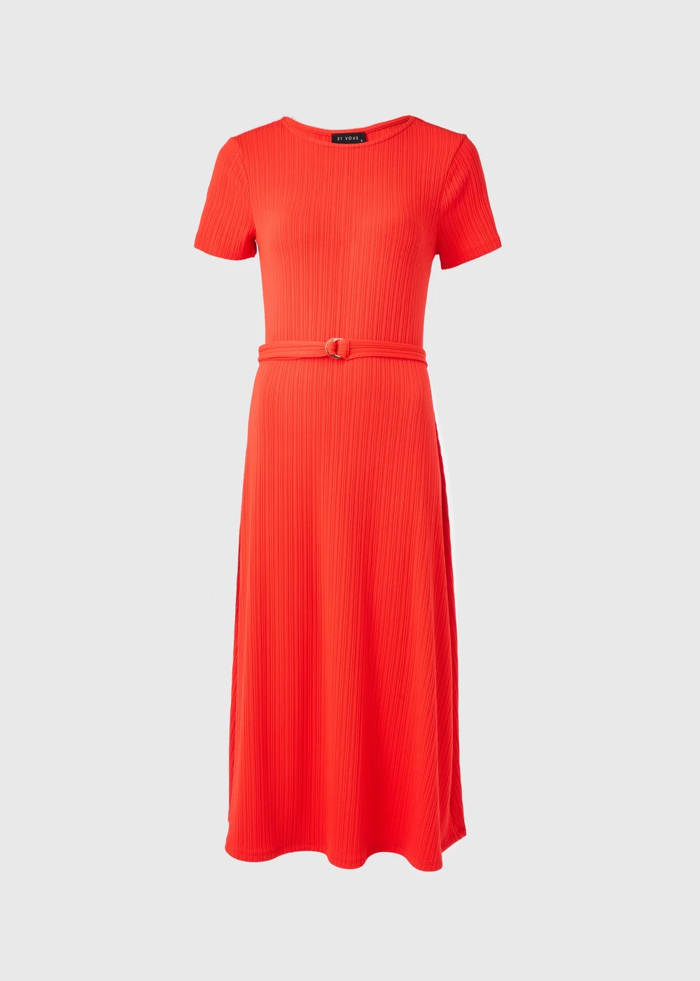 Et Vous Red Jersey Midi Dress - 8 Image 5