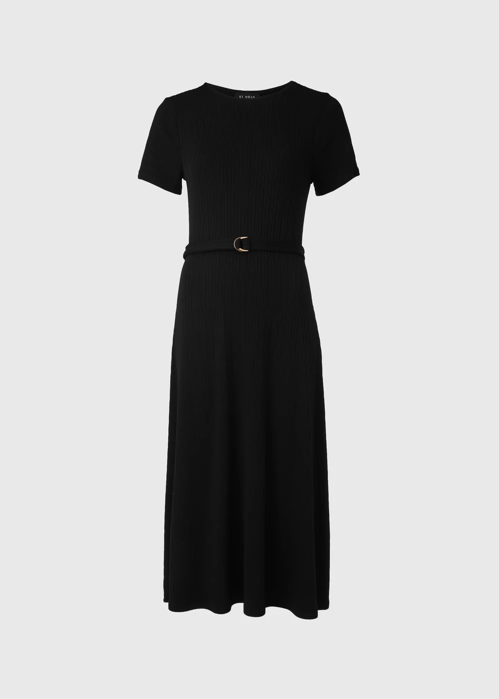 Et Vous Black Jersey Midi Dress - 8 Image 5