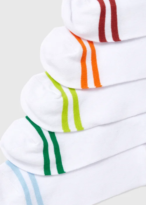 5 Pack Trainer Socks - Sizes 6 - 8.5 Image 2