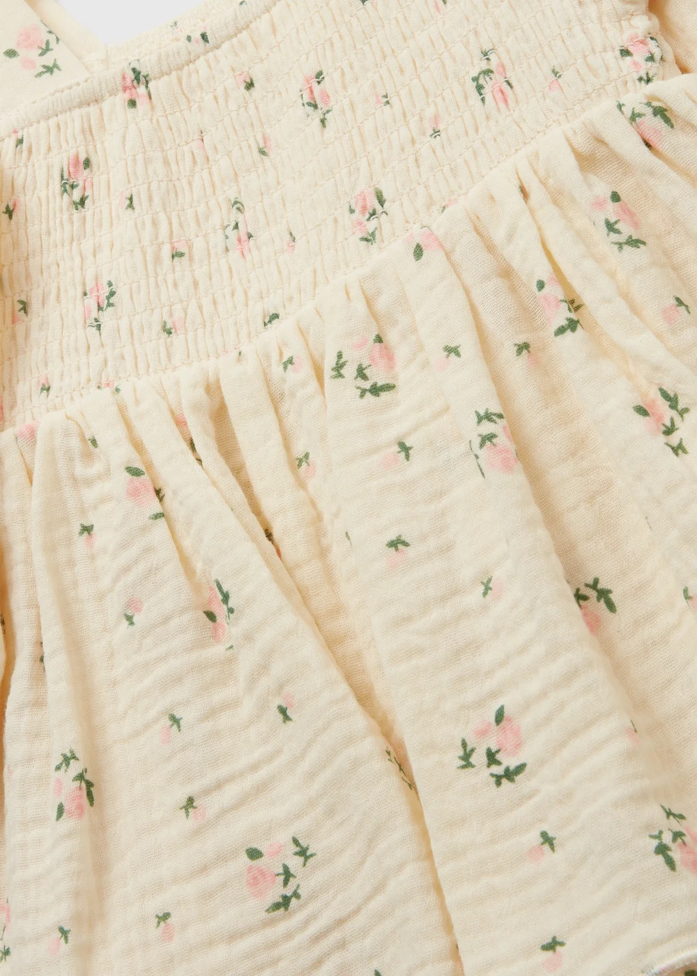 Baby Cream Double Cloth Romper (Newborn-18mths) - 0-3 months Image 2