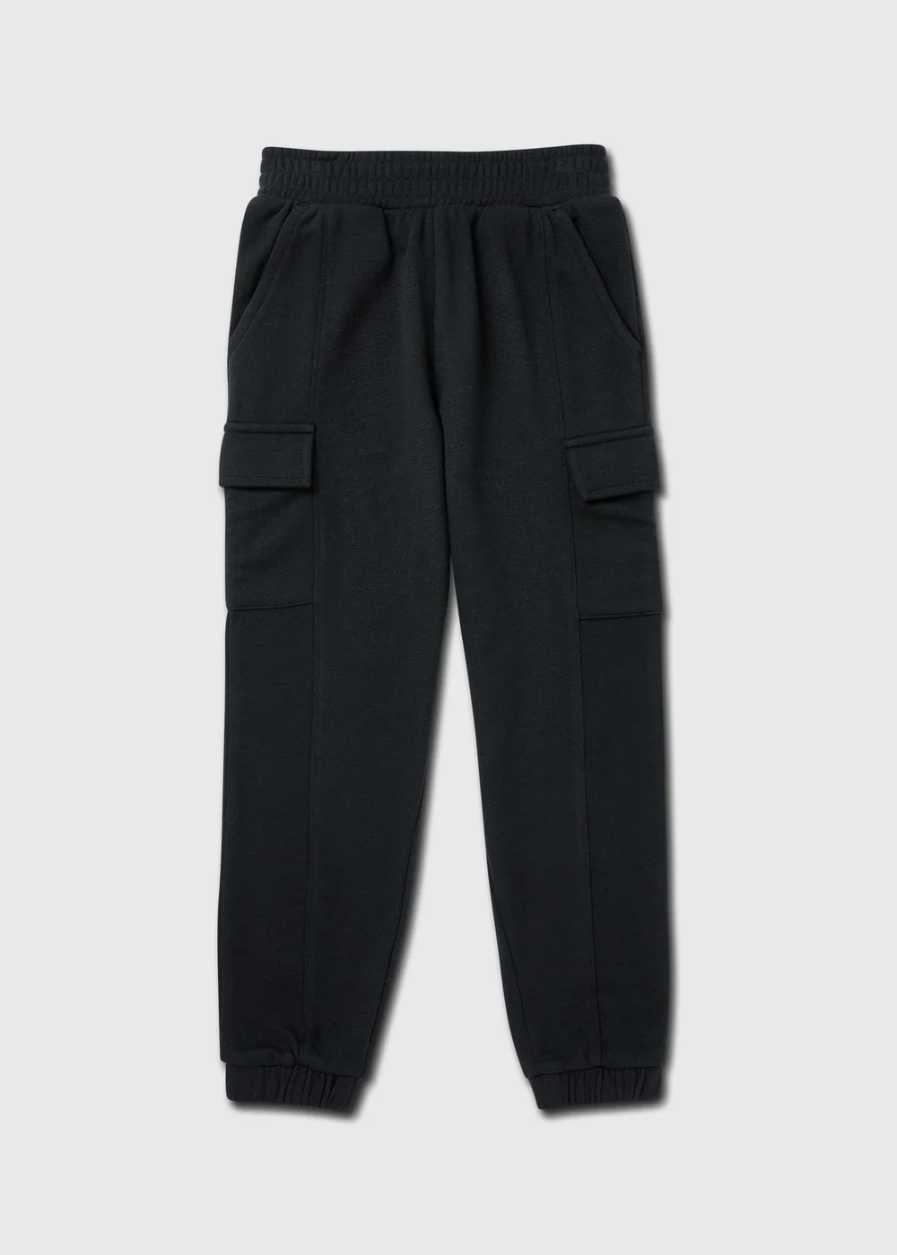 Girls Black Utility Joggers (7-15yrs) - 8 Yrs Image 1