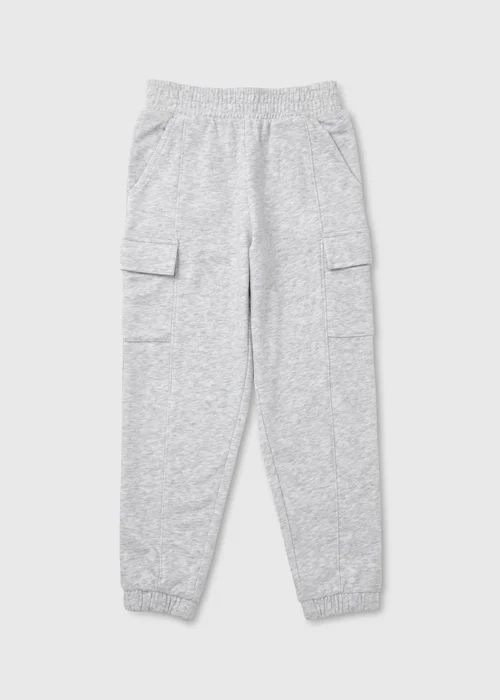 Girls Grey Utility Joggers (7-15yrs) - 8 Yrs Image 1