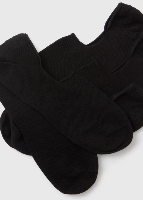 5 Pack Black Invisible Socks - 6-8.5 Image 2
