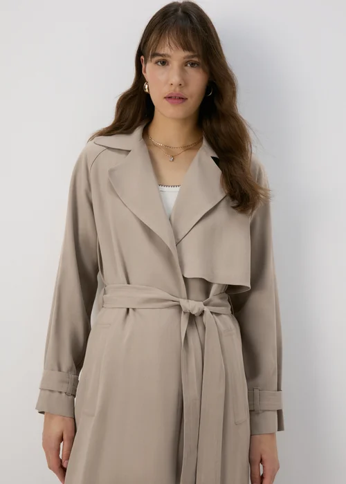 Beige Trench Coat - 8 Image 3