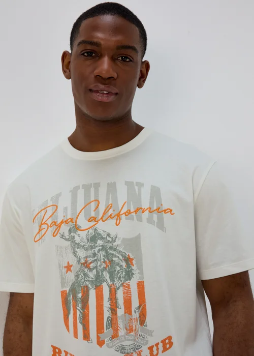 US Athletic White Tijuana Riders T-Shirt - XS Image 3