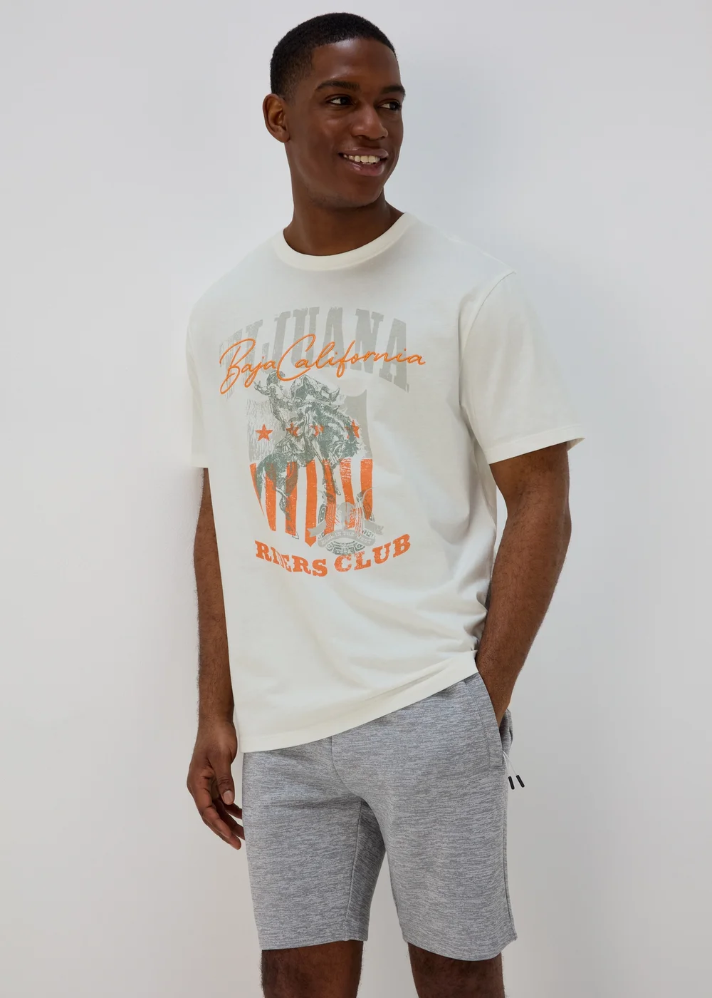 US Athletic White Tijuana Riders T-Shirt - XS Image 1