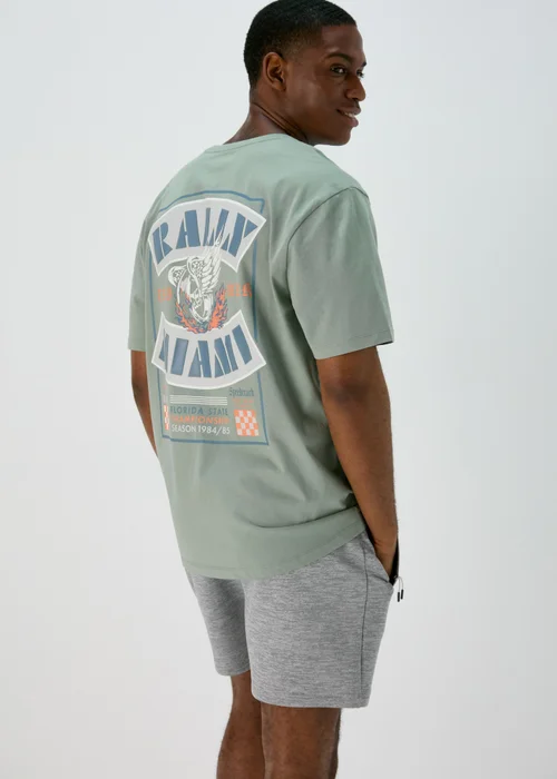 US Athletic Teal Rally Miami T-Shirt - XS Image 2