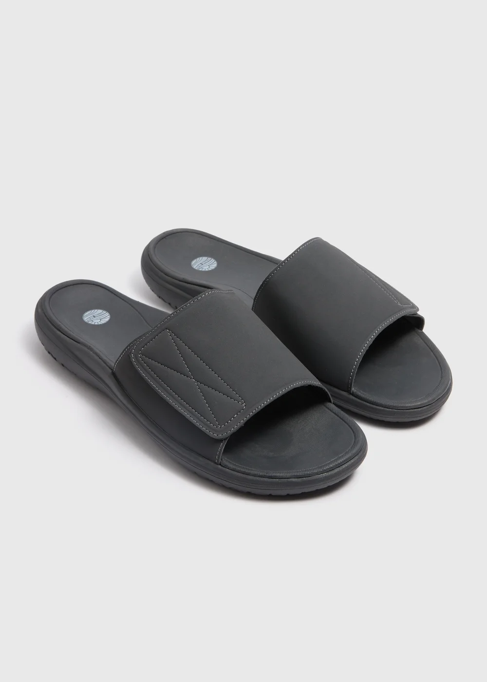 Grey Comfort Footbed Flip Flops - Size 6 Image 1