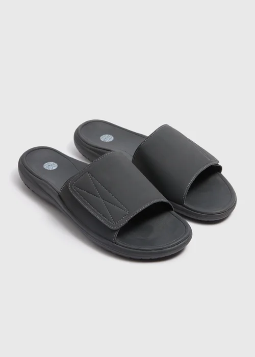 Grey Comfort Footbed Flip Flops - Size 6 Image 1