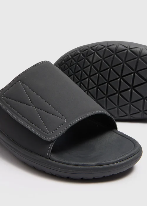 Grey Comfort Footbed Flip Flops - Size 6 Image 2