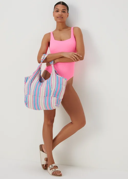 Multicoloured Beach Bag - One Size Image 1