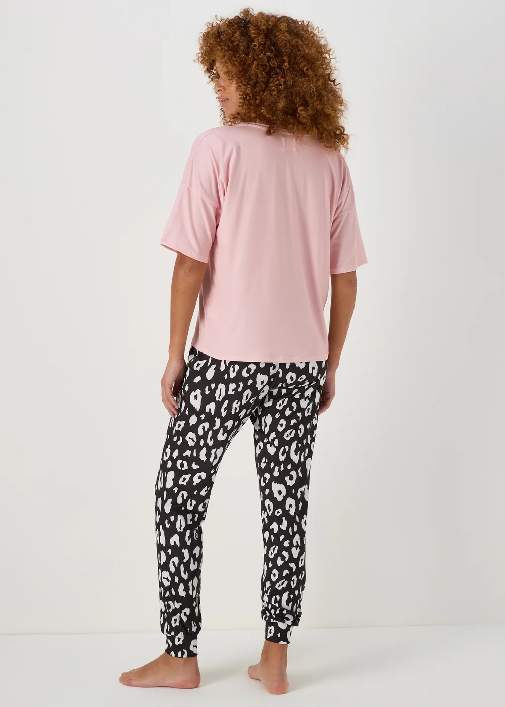 Pink New York Night Pyjama Set - Small Image 2