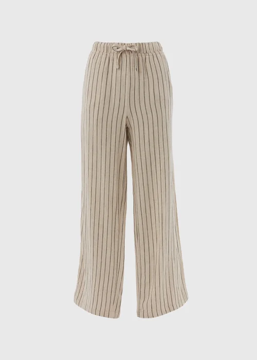 Stone Stripe Wide Leg Trousers - 8 Image 5