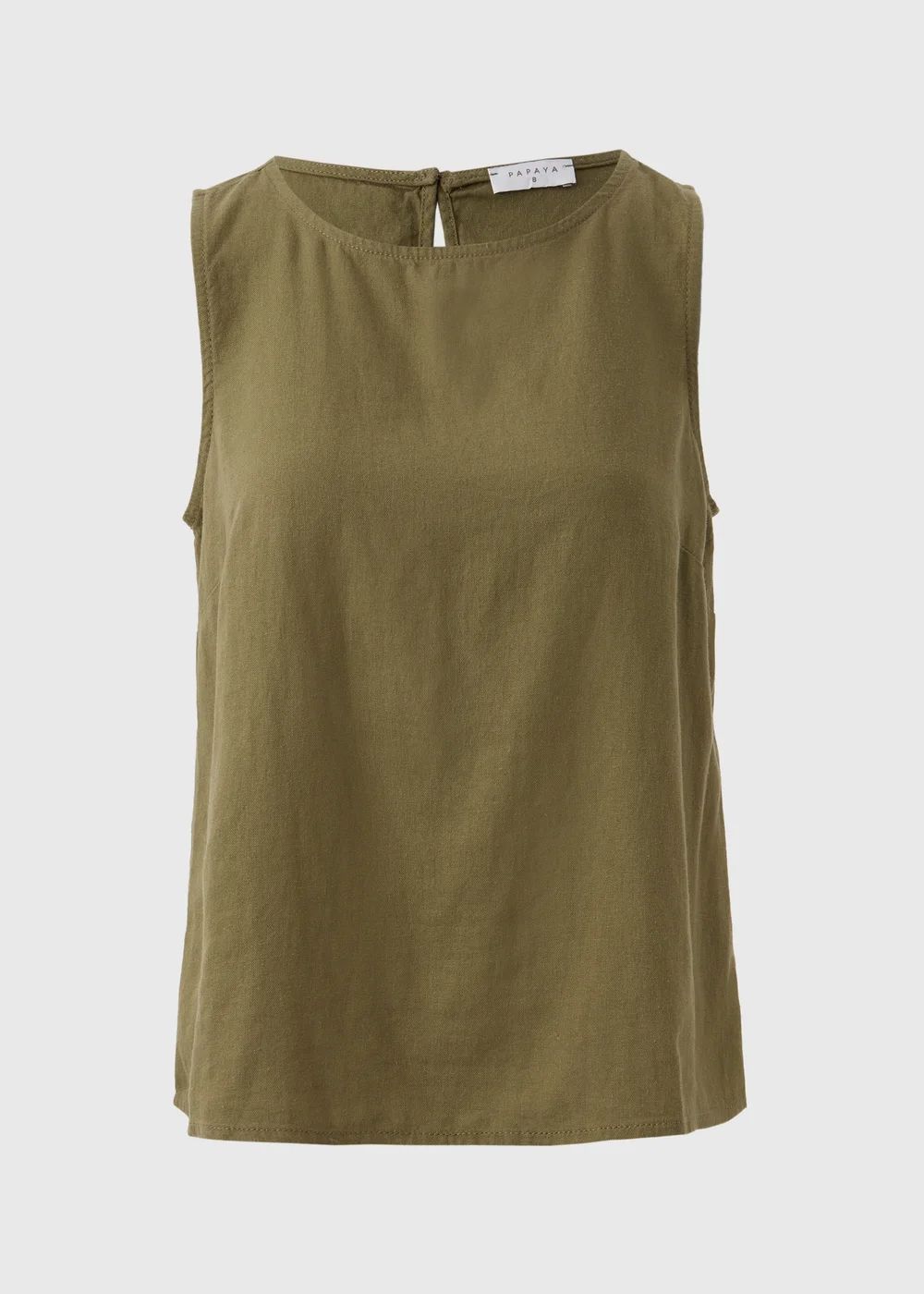 Khaki Plain Vest - 8 Image 5