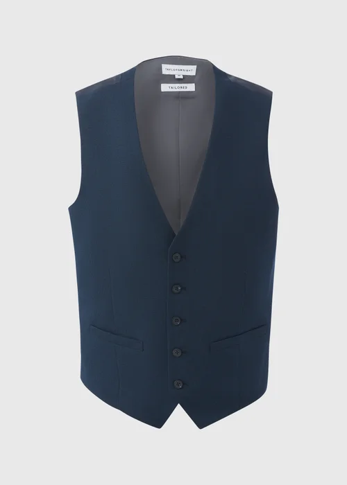 Taylor & Wright Albarn Navy Waistcoat - Small Image 4