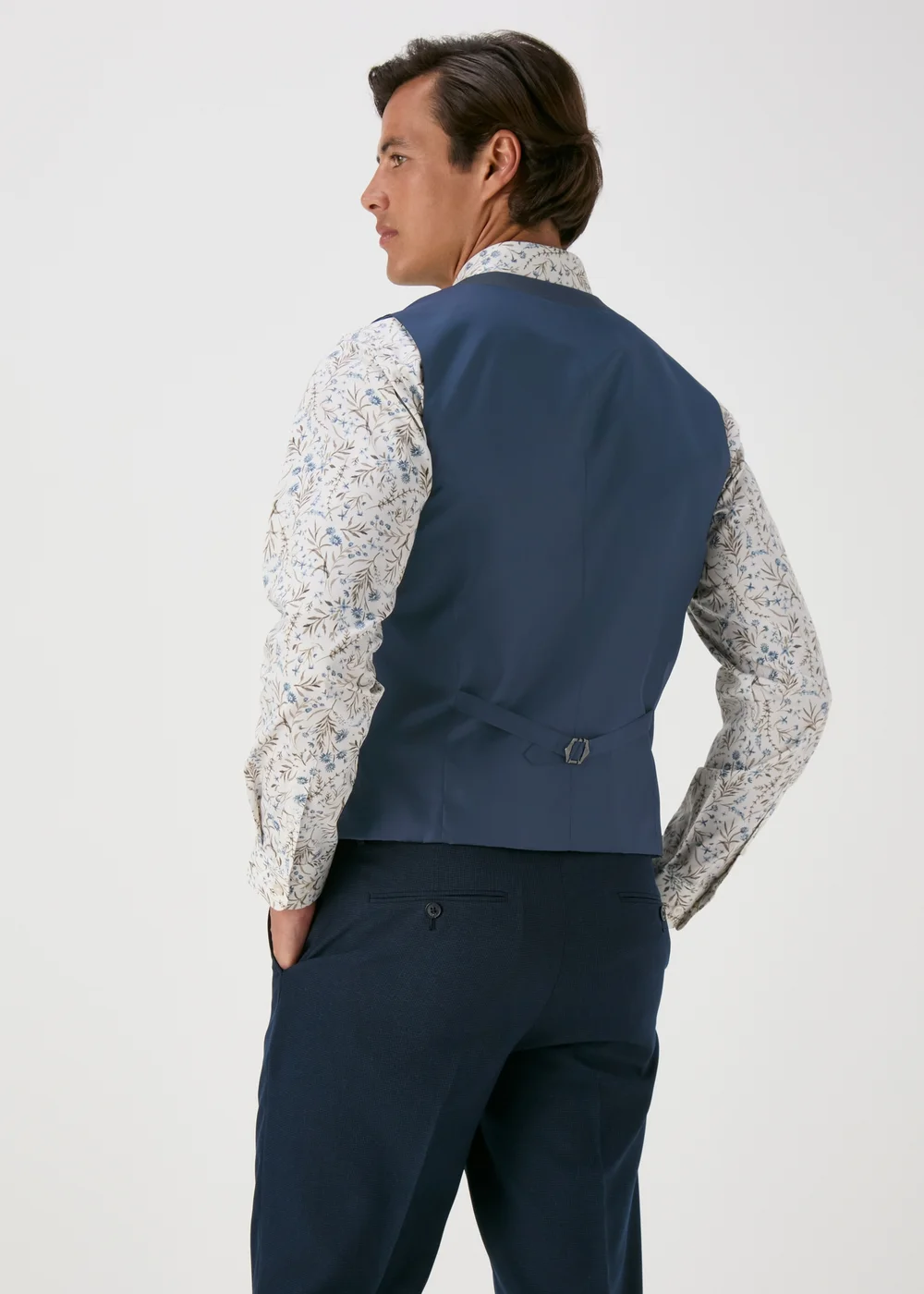 Taylor & Wright Albarn Navy Waistcoat - Small Image 2