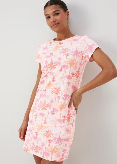 Multicolour Palm Print Nightie - Extra small Image 1