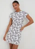 Black Mono Heart Print Nightie - Extra small Image 1