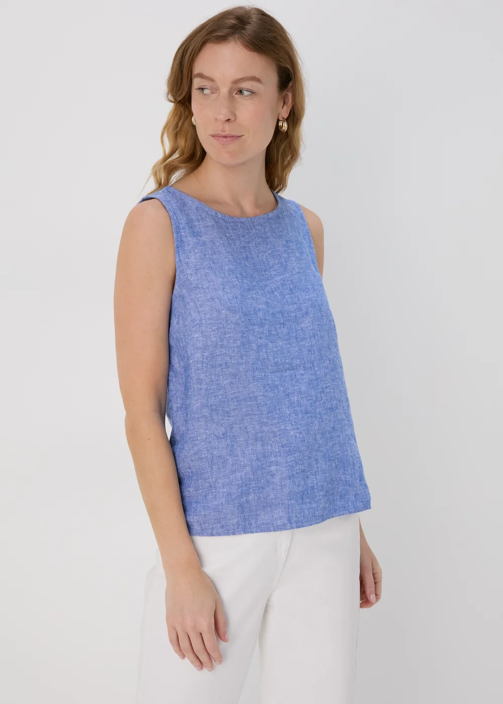 Blue Plain Vest - 8 Image 1
