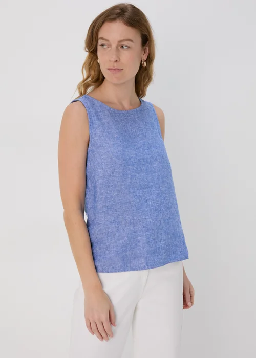 Blue Plain Vest - 8 Image 1