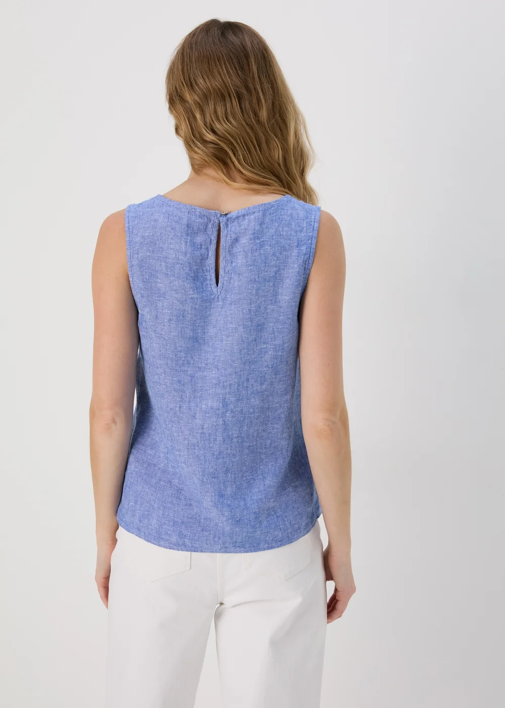 Blue Plain Vest - 8 Image 2