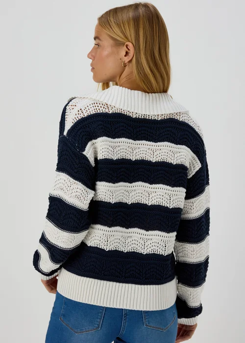 Navy Stripe Jumper - XS Image 2